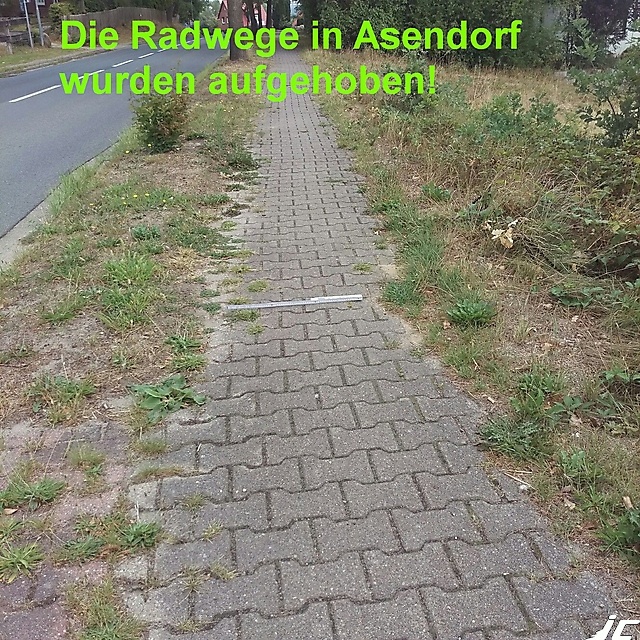 Nachtrag 60cm sind kein Radweg