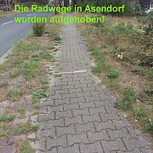 Nachtrag 60cm sind kein Radweg
