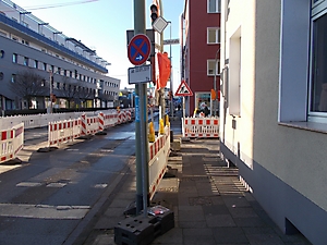 Bild 6 - Fahrtrichtung West - Kreuzungsbereich