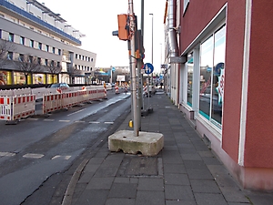 Bild 7 - Fahrtrichtung West - Baustellenauslauf